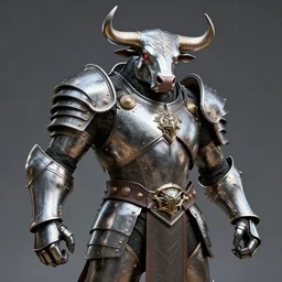 warrior with metal bull armour, highly detailed, 4 k, hdr, smooth, sharp focus, high resolution, award - winning photo, artgerm, photorealistic