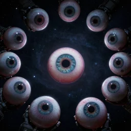10,100 eyeballs looking through a stargate at night