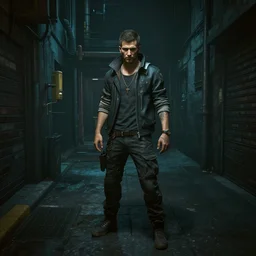 a photorealistic photo of a dark alley scene with no people from cyberpunk 2 0 7 7