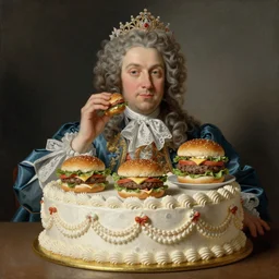 baroque rococo painting 🍔 portrait by Greg Hildebrandt high detail elaborate fancy cake