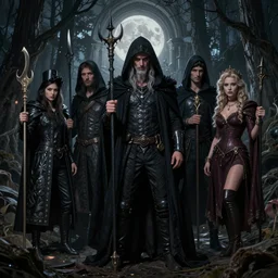 The night of the 5 murderous sorcerers. By Konstantin Razumov, highly detailded
