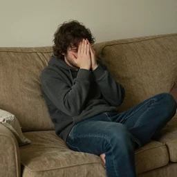 homeless man is on my couch,