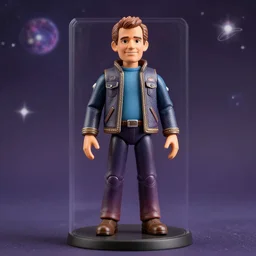 “Carl Sagan Action Figure, cosmos outfit”