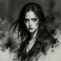 ugly adult woman character portrait, by hr giger, highly detailed, dynamic shadows, 4 k, splash art