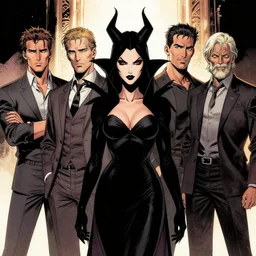 rafael albuquerque comic art, peter mohrbacher, steve niles, phil noto, artgerm, pretty maika monroe dark witch black dress, symmetrical eyes
