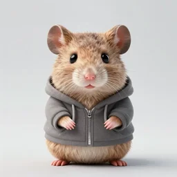 a full body shot of a cute anthro furry rat wearing a hoodie looking into the camera, highly realistic, furry art, furaffinity, deviantart, symmetrical, highly detailed, award winning, trending