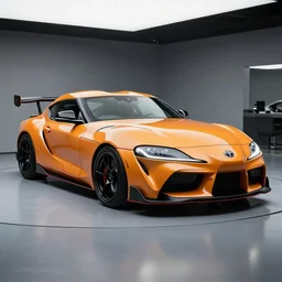 toyota supra timemachine, hyper realistic, 8k, car photography,
