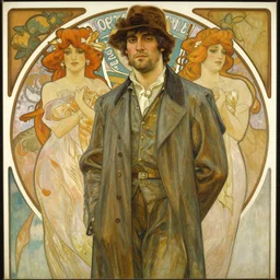 arthur morgan, painting by gaston bussiere, craig mullins, greg rutkowski, alphonse mucha, tom of finland
