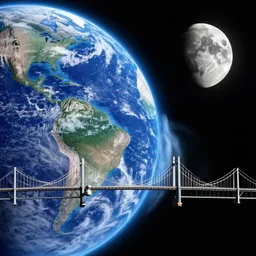 a bridge between earth and moon