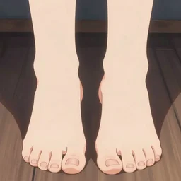 extreme closeup anime of female feet. trending on artstation. detailed
