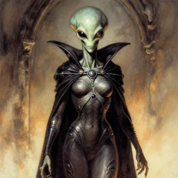 an alien queen by Greg Hildebrandt
