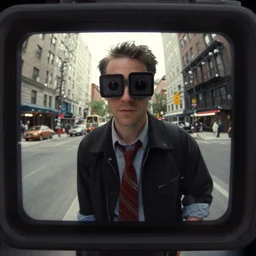 american psycho (1999), viewed from a go pro