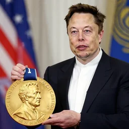 elon musk giving elon musk a medal like the obama meme
