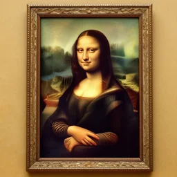 the mona lisa in the style of obama