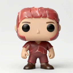 funko - pop made of out of glue and meat, hyper realistic 4 k, hd