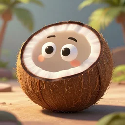 now, the kokonut root, to tell you the truth, coconut, coconut, cartoon, cartoon, highly detailed vfx, cinematic, volumetric lighting,