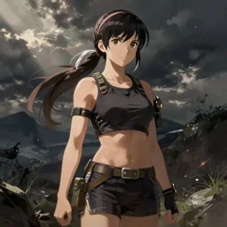 yuffie kisaragi, digital painting by artgerm