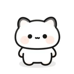 cute, non - human, cartoon character, minimalistic, white background,