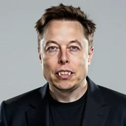 digital art of elon musk with tusks photorealistic photoshop