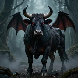 The most wicked, ominous, and terrifying dark demon cow in the world.