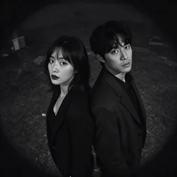 noir film world , Feng Zhu, Kim Jung Gi, trending on Artstation, 8K, ultra wide angle, pincushion lens effect.