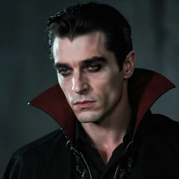 alain delon vampire hunter, male, fine details, sad, evil, darkness, evil fluid, realistic shaded lighting poster by greg rutkowski, magali villeneuve, artgerm, jeremy lipkin and michael garmash and rob rey
