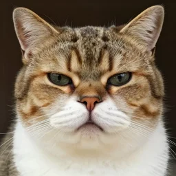 ugly cat with highly squishable face | photograph