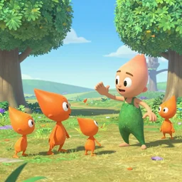 Pikmin murdering Pikmin in the style Barnaby Furnas Antietam