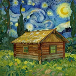 [ a log cabin in the forest ] [ van gogh ] [ lksdfkljsdlkjfadkzo ]