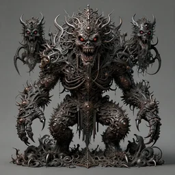 horrifying monster, maximalist, high detail, 8k, ornate, dark fantasy, complex, WLOP