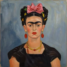 Robert Moog painted by Frida khalo - 6