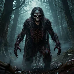 a super scary creature is about to get you