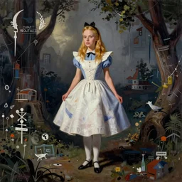 alice in wonderland by basquiat