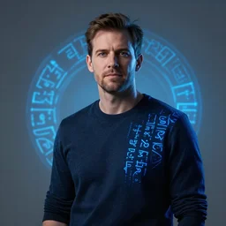 phil spencer wild great portrait, microsoft cinematic lighting, glowing blue runes, concept art, 4 k,