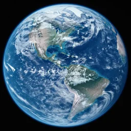 declassified photo of the earth from space
