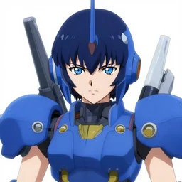 female warrior piloting a mech, symmetrical eyes, kyoto animation, last exile, blue submarine no. 6, gustav klimt, loish, murata range, kawaii, yoshitaka amano, studio lighting, manga, bright colors, beautiful, gradation, jean giraud