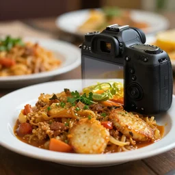 close - up focused dslr photograph of an cypriot dinner, 8 k, high detail, volumetric lighting, hyperrealism, aesthetically pleasing, studio lighting, trending