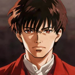 shinji ikari, red dead redemption art style, semi realistic anime, portrait, beautiful face, symmetrical face
