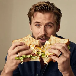 ryan gosling melded into a sandwich