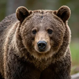 werebear, hyper detailed, brown realistic fur, 8 k
