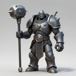 iron golem warrior, full body concept, holding a spiked ornamented iron club, ornamented texture, dark soul concept, by beksinski, ruan jia, trending in artstation