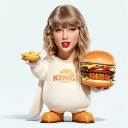 taylor swift as the burger king mascot