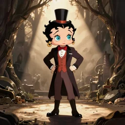 Dr. Frank N Furter as a Betty boop cartoon