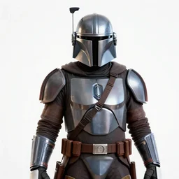 crisp quality and light reflections, still photo of the mandalorian, unreal engine 5 quality render, studio lighting, photorealistic portrait, bright studio setting, highly detailed