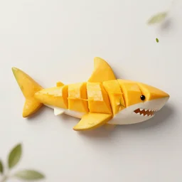 shark made of mango