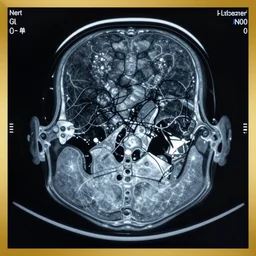 CT Scan of Alzheimer patient revealing the true cause of the disease