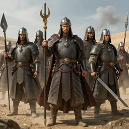 ultra high resolution mongol warlords assemble, high detailed, by greg rutkowski and artgerm