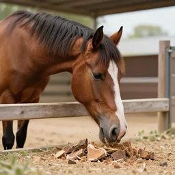 horse shelter breaks into small pieces