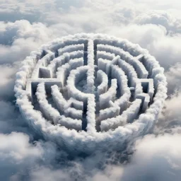 insanely intricate labyrinth made of clouds n - 4