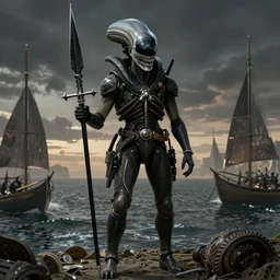 art of a colonial marine from the alien franchyse by jan van eyck